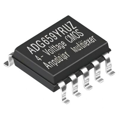 تراشه آی‌سی مالتی‌پلکسر آنالوگ CMOS کم ولتاژ 4 کاناله ADG659YRUZ با مقاومت روشن 75 اهم