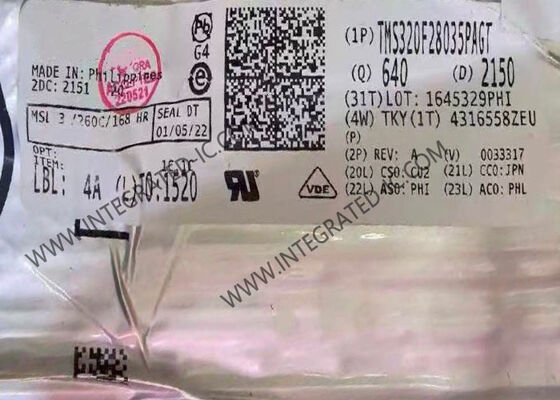 TMS320F28035PAGT میکروکنترلر MCU 32 بیتی 60MHz C28x Piccolo با حافظه فلش 128 KB