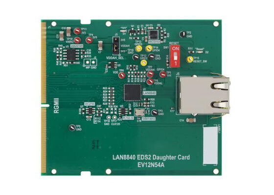 EV12N54A راه حل های جاسازی شده LAN8840 EDS2 Ethernet PHY Transceiver Daughter Card