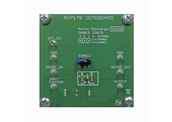 NCP170AXV360GEVB راه حل های جاسازی شده 3.6V 1 کانال کنترل کننده ولتاژ خطی هیئت ارزیابی