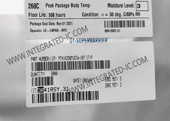 MT41K256M16TW-107 IT:P تراشه حافظه 4 گیگابیت DDR3L SDRAM با سرعت 933 مگاهرتز و سازماندهی 256 مگابیت x 16 در بسته FBGA96