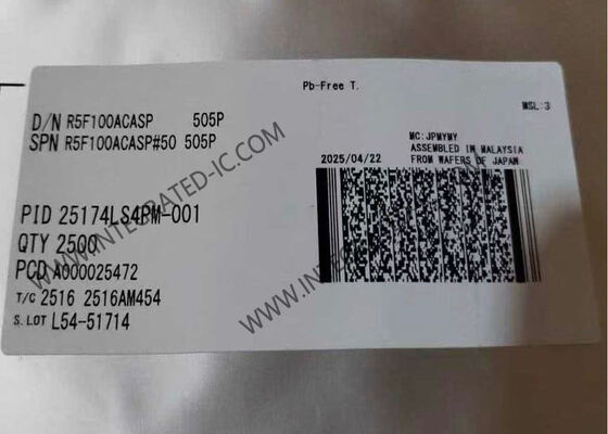 R5F100ACASP میکروکنترلر 32 مگاهرتز 16 بیتی MCU هسته RL78 پکیج LSSOP30