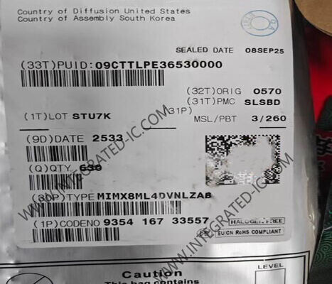 میکروکنترلر MIMX8ML4DVNLZAB MCU، ریزپردازنده 4 هسته ای 64 بیتی IC با فرکانس تا 1.8 گیگاهرتز در پکیج LFBGA548