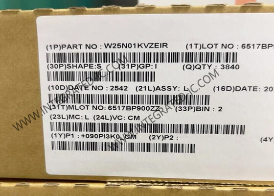W25N01KVZEIR 1Gbit 104 MHz SPI - Quad I/O QspiNAND فلاش حافظه IC چیپ