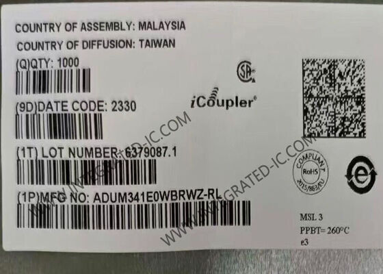 ADUM341E0WBRWZ 4 کانال IC جداکننده دیجیتال خودرو با جداسازی 5700Vrms