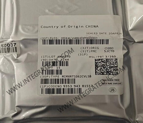 MIMXRT1062CVL5B 32 بیتی تک هسته ای 528MHz Microcontroller MCU در بسته 196-LFBGA