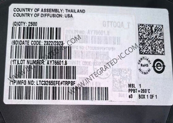 LTC3265EFE چیپ IC کم سر و صدا دوگانه با 50mA جریان خروجی و پمپ شارژ تقویت کننده