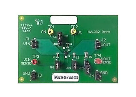 ماژول ارزیابی راه‌حل‌های تعبیه‌شده TPS22945EVM-082 برای سوئیچ بار TPS22945