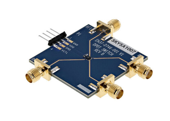 برد ارزیابی سوئیچ DPDT SKY5A1007 از 400 مگاهرتز تا 5.9 گیگاهرتز، راهکارهای تعبیه شده SKY5A1007EK1