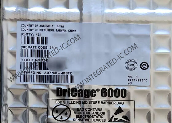 تراشه مدار مجتمع مبدل آنالوگ به دیجیتال 24 بیتی AD7768-4BSTZ در بسته LQFP64