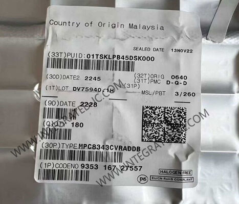 MPC8343CVRADDB میکروکنترلر MCU 1 هسته 32 بیتی 266MHz میکروپروسسر IC در بسته 620-HBGA