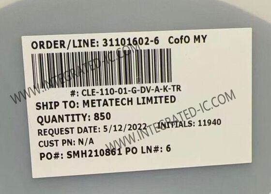 CLE-110-01-G-DV-A-K-TR 20 موقعیت 0.80mm Pitch Tiger Beam Socket Strip رابط هیئت مدیره به هیئت مدیره