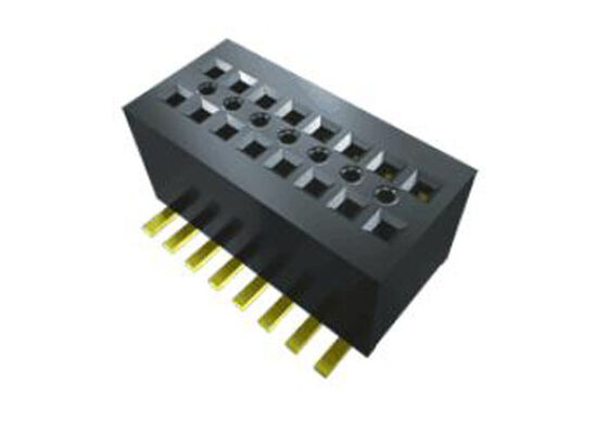 CLE-110-01-G-DV-A-K-TR 20 موقعیت 0.80mm Pitch Tiger Beam Socket Strip رابط هیئت مدیره به هیئت مدیره