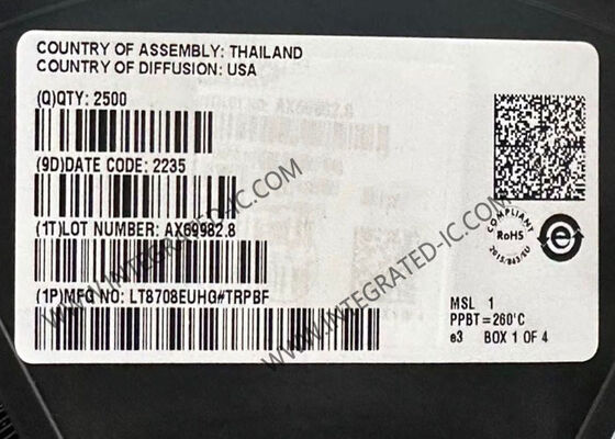 LT8708EUHG چیپ مدار یکپارچه 80 ولت کنترل کننده دو طرفه DC/DC با فرکانس سوئیچ 400 kHz