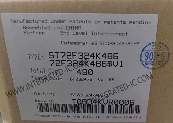 ST72F324K4B6 8-Bit ST7 Microcontroller MCU with 8MHz Speed 16 kB Flash Memory and 10-bit ADC