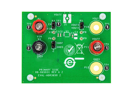EVAL-ADR3650EBZ راه حل های جاسازی شده ADR3650 - هیئت ارزیابی مدیریت ولتاژ مرجع