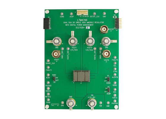 DC2702B-B راه حل های جاسازی شده 100A Step-Down DC/DC Regulator Evaluation Board