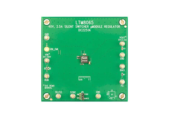 DC2251A راه حل های جاسازی شده 2.5A سوئیچر خاموش μModule Regulator Board