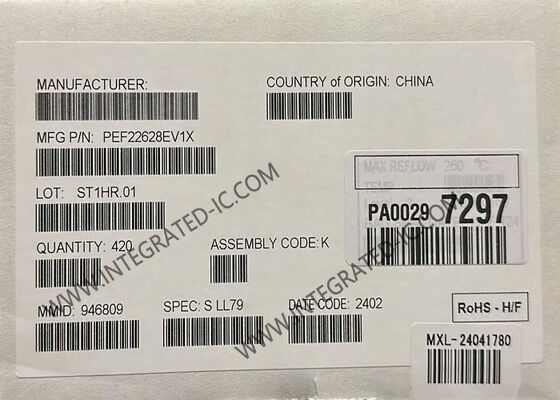 PEF22628EV1X دو کانال SHDSL سیستم بر روی تراشه با SHDSL.bis برای برنامه EFM