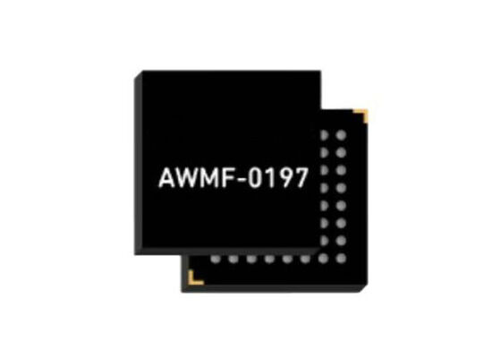 ماژول ارتباطات بی سیم AWMF-0197 K-Band Quad 4x2 Rx Beamformer IC با عملکرد 1.2V