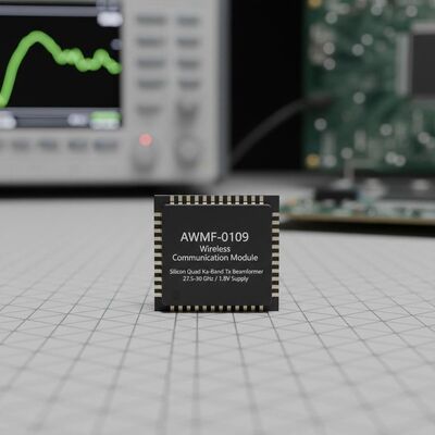 ماژول ارتباطات بی سیم AWMF-0109 مولف پرتوی Tx با کیفیت بالا با عملکرد 27.5 تا 30 گیگاهرتز و 1.8 ولت در بسته QFN-48