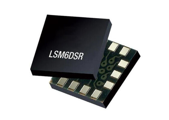 LSM6DSR Sensor IC 6-Axis Inertial Module با 4000 dps جیروسکوپ ثبات بالا در درجه حرارت و FIFO هوشمند تا 9 کیلو بایت
