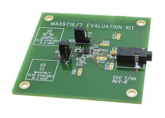 MAX9716EVKIT راه حل های جاسازی شده MAX9716 هیئت ارزیابی تقویت کننده های قدرت صوتی