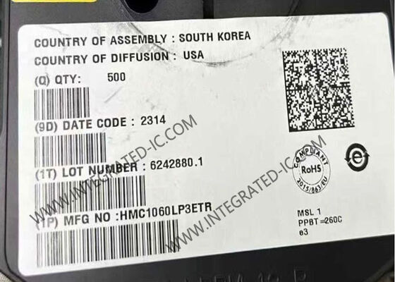 HMC1060LP3ETR مدار یکپارچه چیپ چهارگانه شور کم تنظیم کننده ولتاژ خطی بالا PSRR با جریان خروجی 500 mA