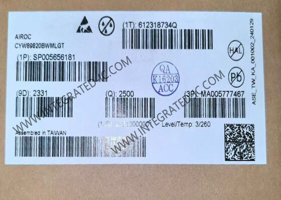 CYW89820BWMLGT BT IC 2.4GHz 3Mbps Single-Chip Bluetooth v5.0 سیستم بر روی تراشه