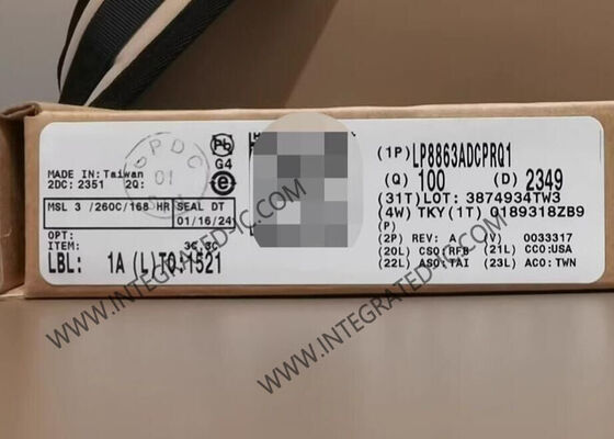 LP8863ADCPRQ1 تراشه مدار مجتمع درایور LED درجه خودرو با شش کانال ۱۵۰ میلی آمپر و ولتاژ تغذیه ۳ ولت تا ۴۸ ولت