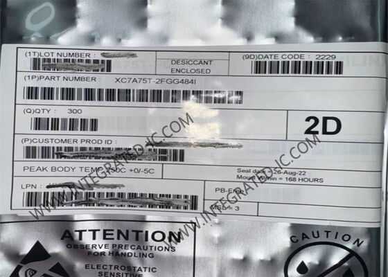 FPGA XC7A75T-2FGG484I با ۲۱۵ هزار سلول منطقی، ۱۳ مگابیت رم بلوکی و ولتاژ ورودی/خروجی ۱.۲ ولت تا ۳.۳ ولت