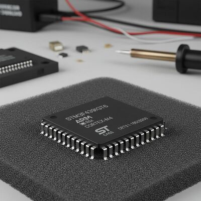 میکروکنترلر STM32F439IGT6 MCU با پکیج LQFP-176، مبدل آنالوگ به دیجیتال 12 بیتی و ولتاژ ورودی/خروجی 3.3 ولت تراشه پردازنده‌های تعبیه شده