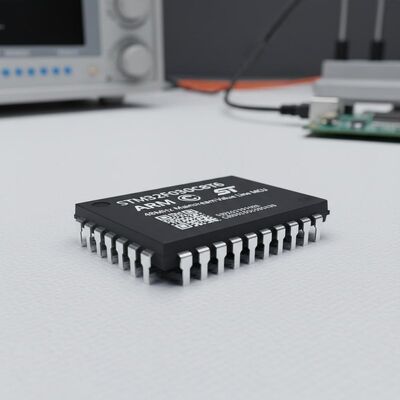 میکروکنترلر ۳۲ بیتی STM32F030C8T6 با هسته ARM Cortex M0 با فرکانس ۴۸ مگاهرتز و ۳۹ پین ورودی/خروجی