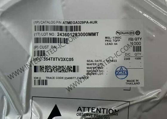 ATMEGA329PA-AUR AVR Microcontroller MCU High-Performance 8-Bit 20MHz with 54 I/O Lines