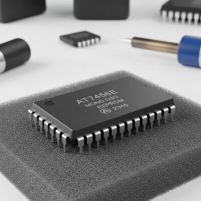 AT7456E Integrated Circuit Chip Single-Channel Monochrome On-Screen Display Generator with Integrated EEPROM in TSSOP-28 Package