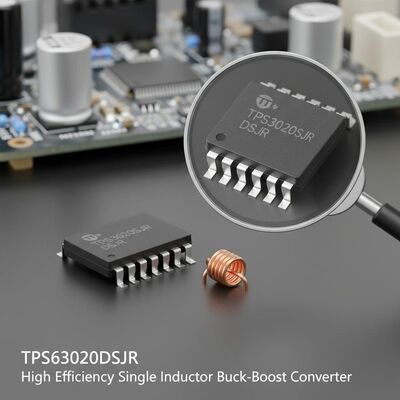 TPS63020DSJR کارایی بالا 4A خروجی در حال حاضر 2.4MHz فرکانس سوئیچینگ Buck-Boost Converter تراشه مدار یکپارچه