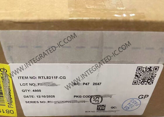RTL8211F-CG Ethernet IC یکپارچه 10/100/1000M Ethernet Transceiver با بسته QFN40 و انطباق IEEE 802.3