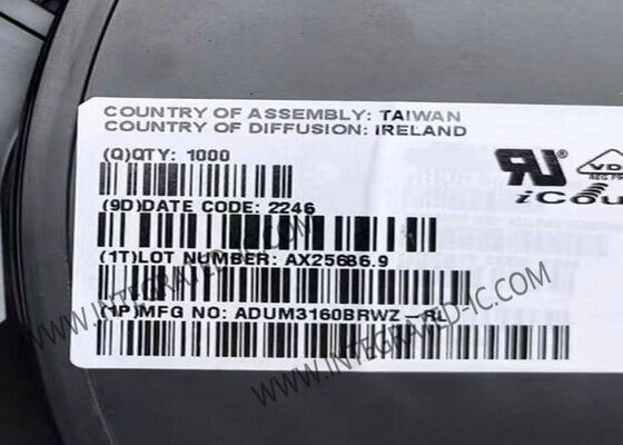 ADUM3160BRWZ چیپ مدار یکپارچه 2500Vrms یک کانال جداکننده های دیجیتال USB SOIC-16