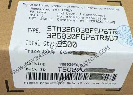 میکروکنترلر STM32G030F6P6TR MCU تک هسته ای 32 کیلوبایت فلش امبدد MCU TSSOP20