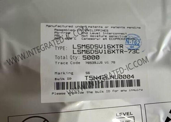 IC سنسور LSM6DSV16XTR واحد اندازه‌گیری اینرسی 6 محوره با ادغام سنسور داخلی