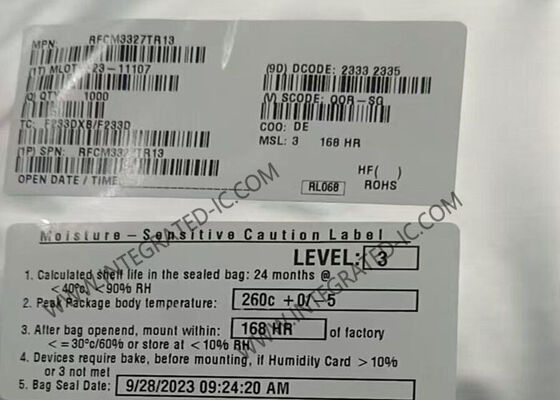 RFCM3327 چیپ مدار یکپارچه 45MHz تا 1218MHz GaAs/GaN Power Doubler Amplifier Module