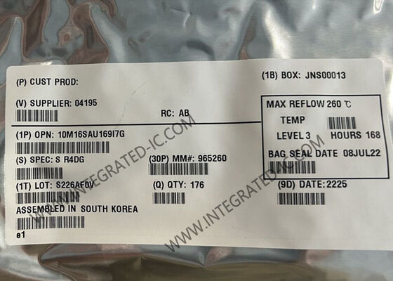 آرایه دروازه قابل برنامه ریزی میدان 10M16SAU169I7G IC FPGA 169-LFBGA MAX 10 آرایه دروازه قابل برنامه ریزی میدان