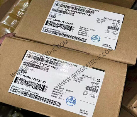 میکروکنترلر فلش ۳۲ بیتی PIC32MM0064GPM048-I/PT با هسته MIPS32 microAptiv™، سرعت ۲۵ مگاهرتز و ۳۸ ورودی/خروجی
