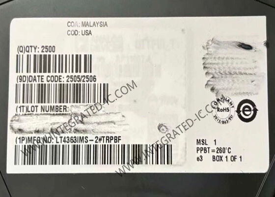 LT4363IMS-2 مدار مجتمع تراشه سرج استاپر با محدوده 4 ولت تا 80 ولت و محدودیت جریان در بسته MSOP-12