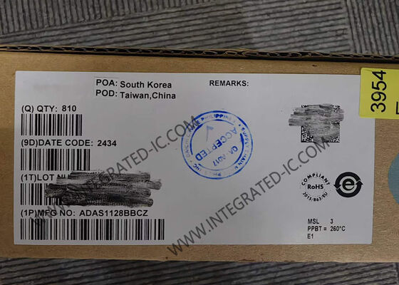 ADAS1128BBCZ چیپ مدار یکپارچه 128-کانال 24-بیت رزولوشن شور فوق کم در حال حاضر به دیجیتال ADC