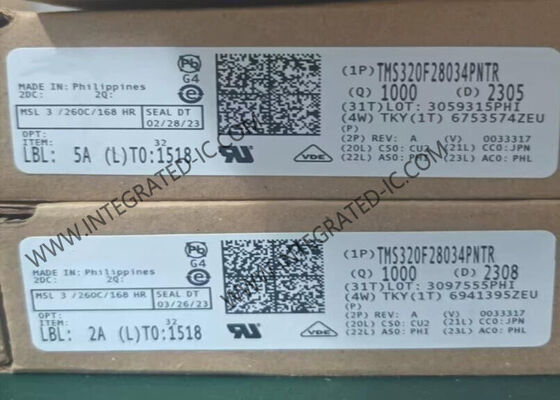 TMS320F28034PNTR میکروکنترلر MCU C2000 TM 32 بیتی MCU با سرعت 60MHz 128KB فلش و 45 پین I / O
