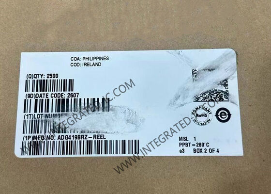 ADG419BRZ CMOS SPDT سوئیچ IC با مقاومت 35 Ohm در حالت فعال جریان نشت کم 250pA و زمان انتقال سریع 160ns
