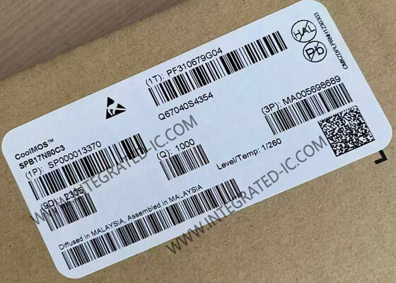 SPB17N80C3 ترانزیستور MOSFET قدرت با ولتاژ منبع تخلیه 800 ولت 17A جریان تخلیه مداوم و تکنولوژی CoolMOS TM