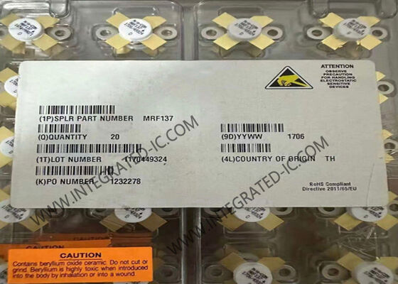 ترانزیستور MRF137 N-Channel RF MOSFET با قدرت خروجی 30W، فرکانس 400MHz و ولتاژ 28V