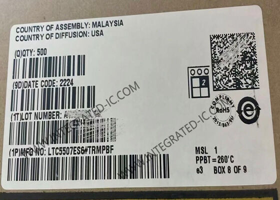LTC5507ES6 RF Power Detector Integrated Circuit Chip با فرکانس 100kHz تا 1GHz و جریان عملیاتی کم 550μA